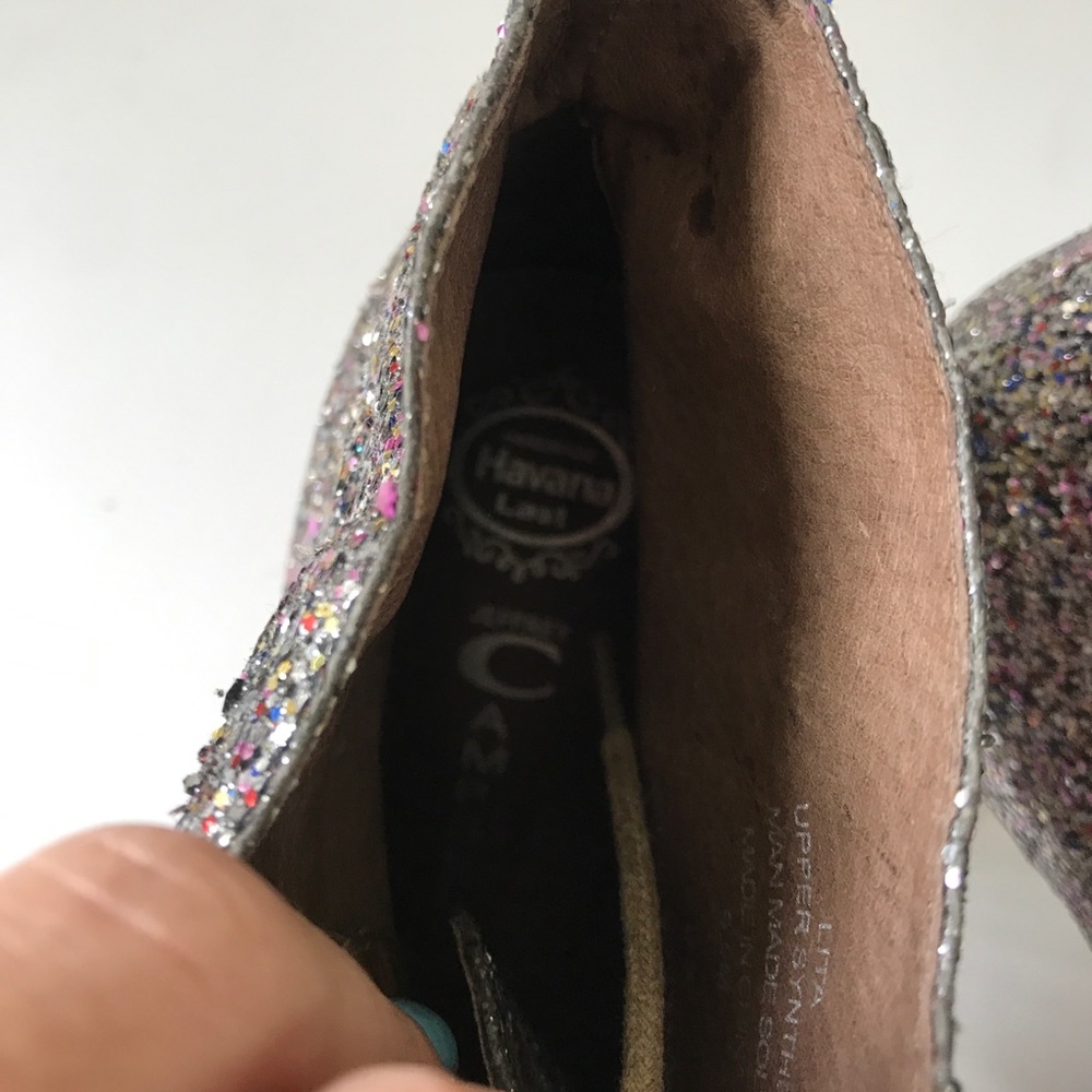 Jeffrey Campbell Glitter Lita Platform Heels Shoes - Picture 7 of 9